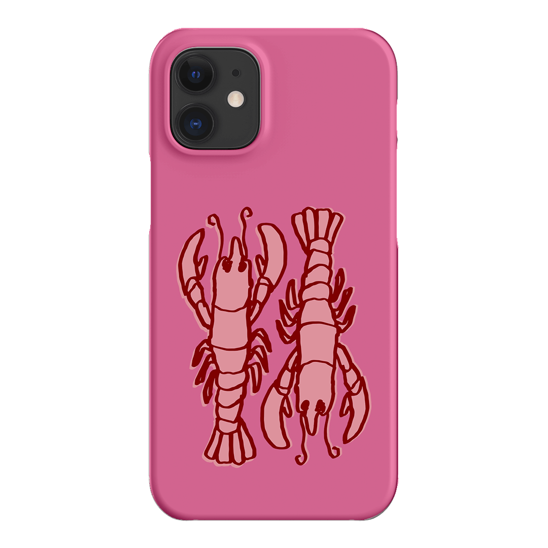 Lobster Love Pink Printed Phone Cases iPhone 12 Mini / Snap by The Dairy - The Dairy