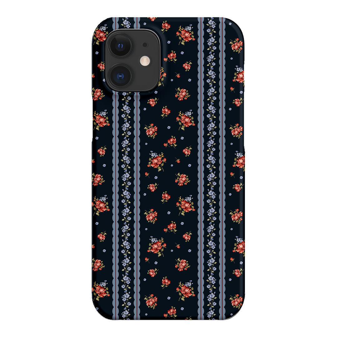 Midnight Stripe Printed Phone Cases iPhone 12 Mini / Snap by Kasiags Art - The Dairy