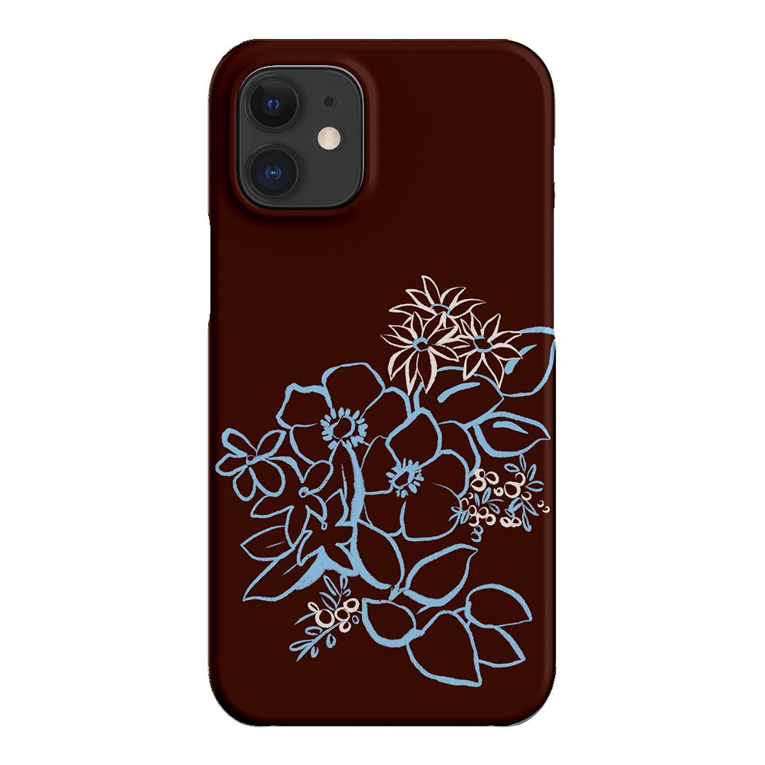 Mocha Posy Printed Phone Cases iPhone 12 Mini / Snap by Typoflora - The Dairy