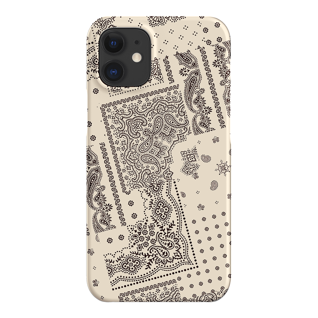 Paisley Ecru Printed Phone Cases iPhone 12 Mini / Snap by The Dairy - The Dairy