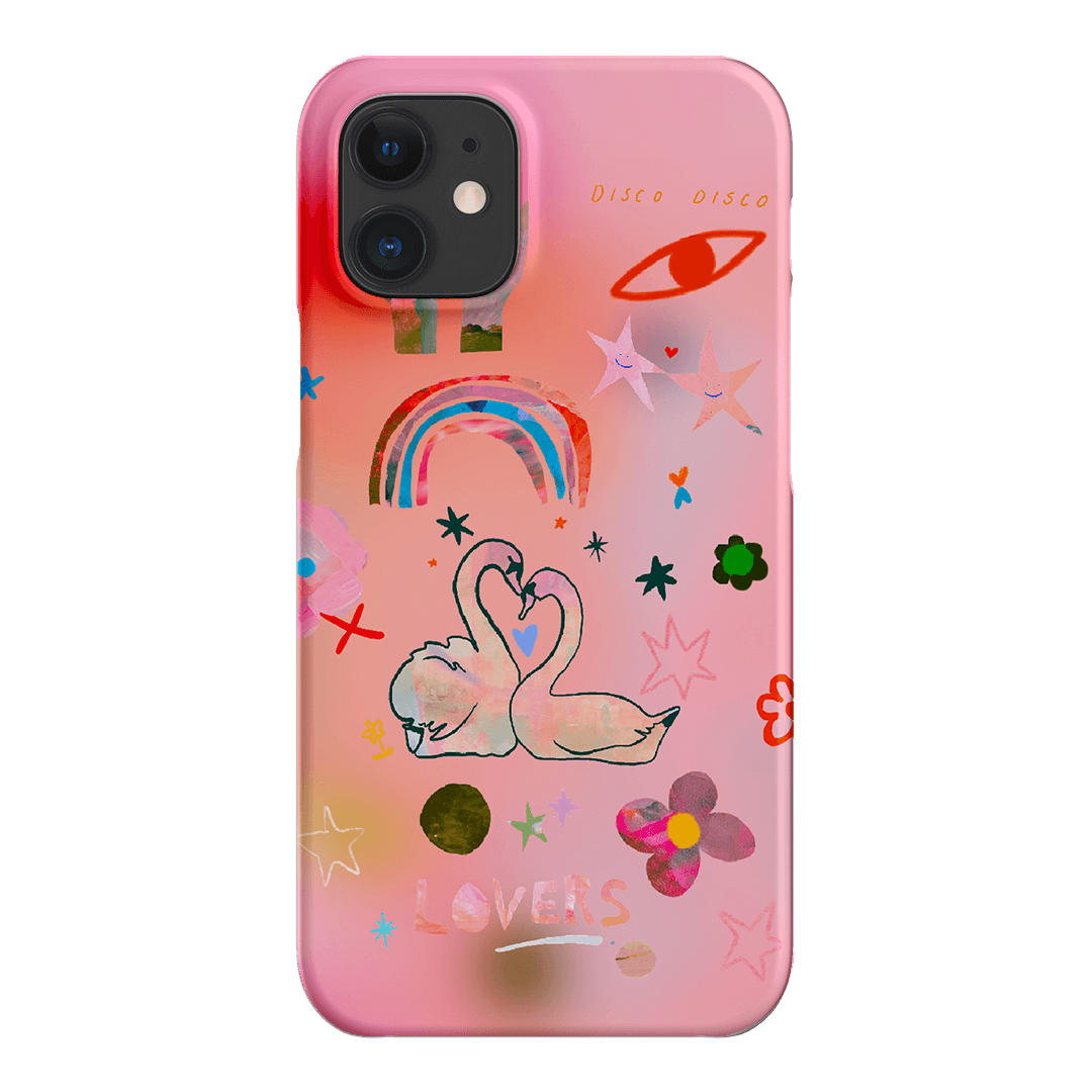 Pink Swan Printed Phone Cases iPhone 12 Mini / Snap by Kate Eliza - The Dairy