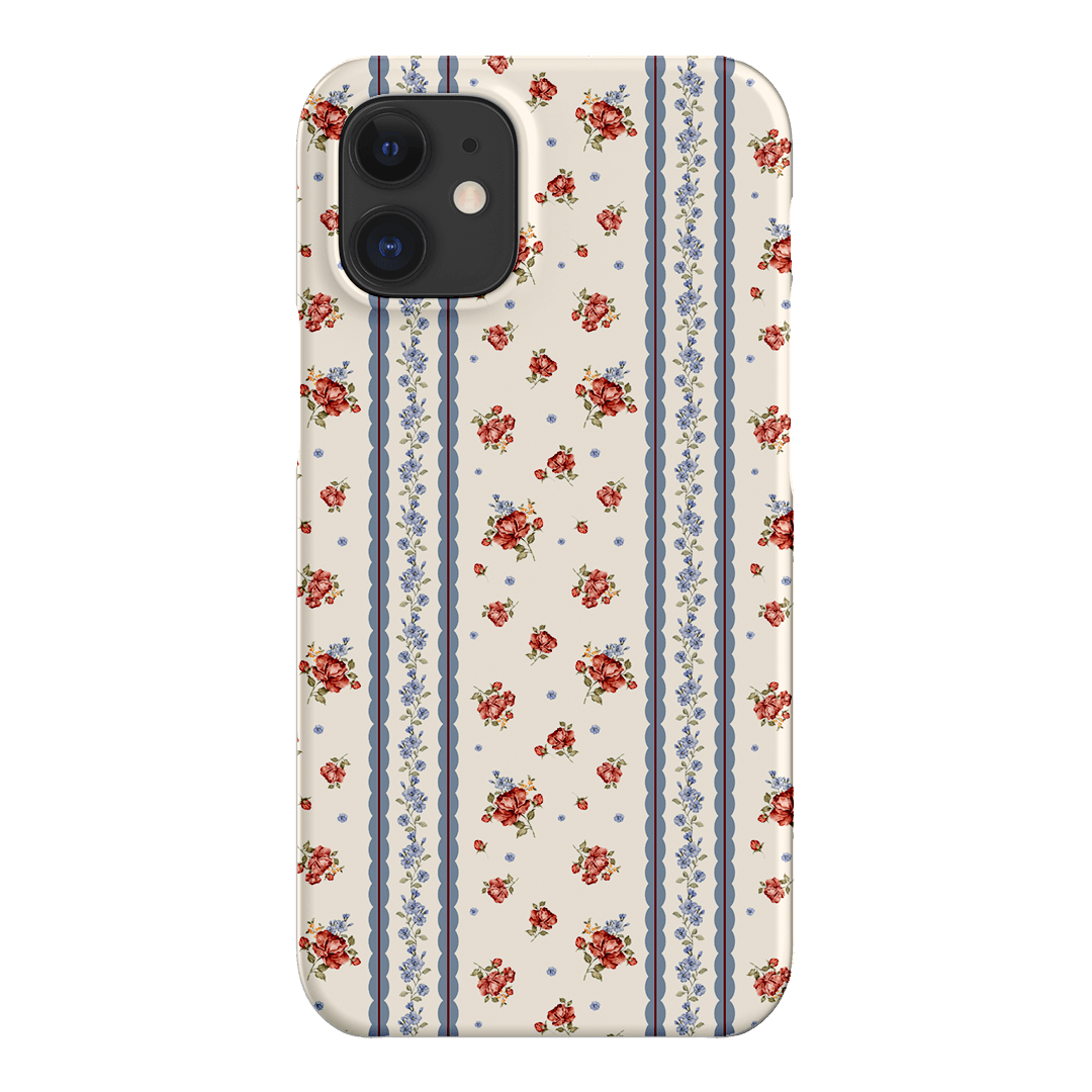 Rose Stripe Printed Phone Cases iPhone 12 Mini / Snap by Kasiags Art - The Dairy