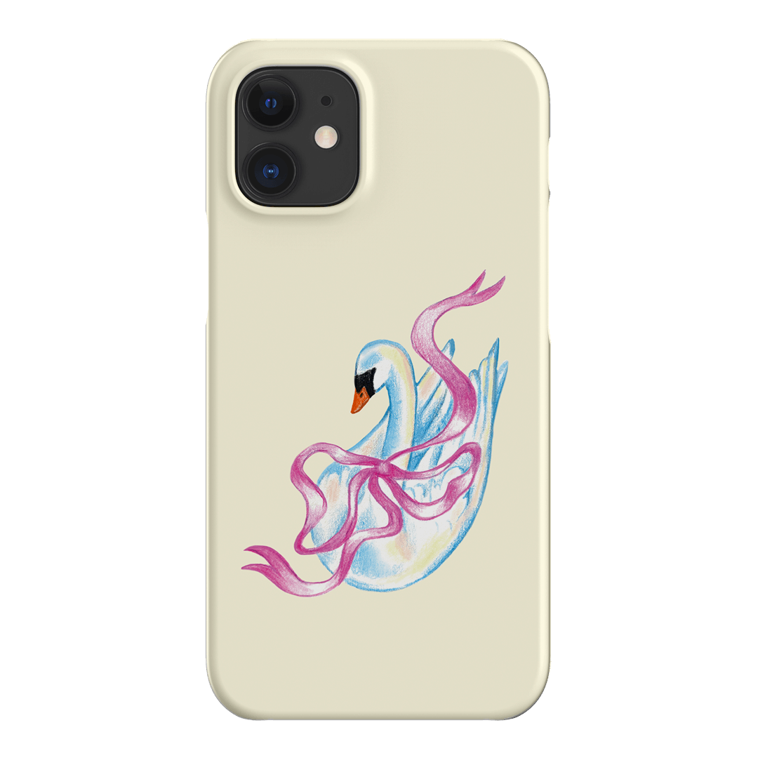 Satin Swan Printed Phone Cases iPhone 12 Mini / Snap by Femke Studio - The Dairy