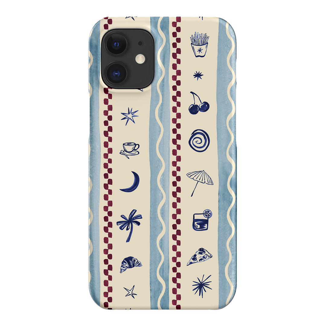 Summer Snacks Blue Printed Phone Cases iPhone 12 Mini / Snap by Charlie Taylor - The Dairy