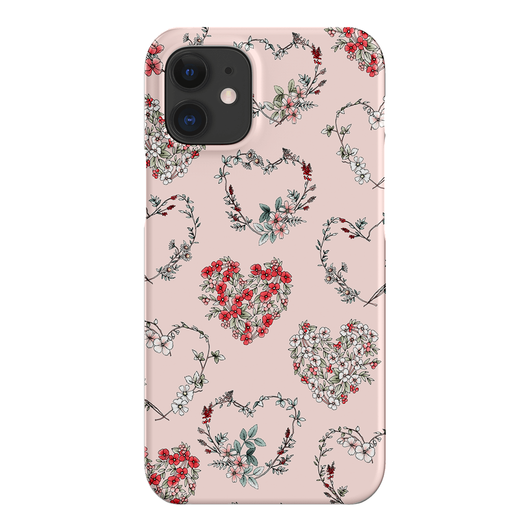 Wild Heart Wreath Printed Phone Cases iPhone 12 Mini / Snap by Typoflora - The Dairy