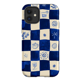 Afternoon Mezze Azure Printed Phone Cases iPhone 12 Mini / Armoured by Charlie Taylor - The Dairy