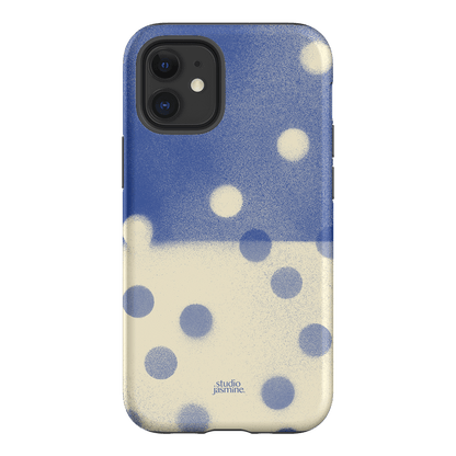 Bleu Polka Dot Printed Phone Cases iPhone 12 Mini / Armoured by Jasmine Dowling - The Dairy