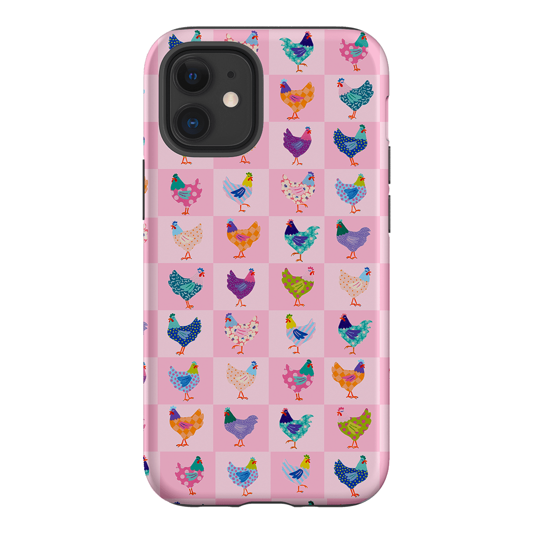 Checkered Chickens Printed Phone Cases iPhone 12 Mini / Armoured by Kayla Henley - The Dairy