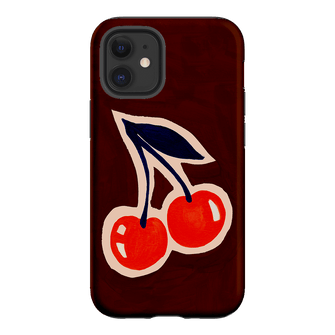 Cherries Printed Phone Cases iPhone 12 Mini / Armoured by Studio Bon - The Dairy