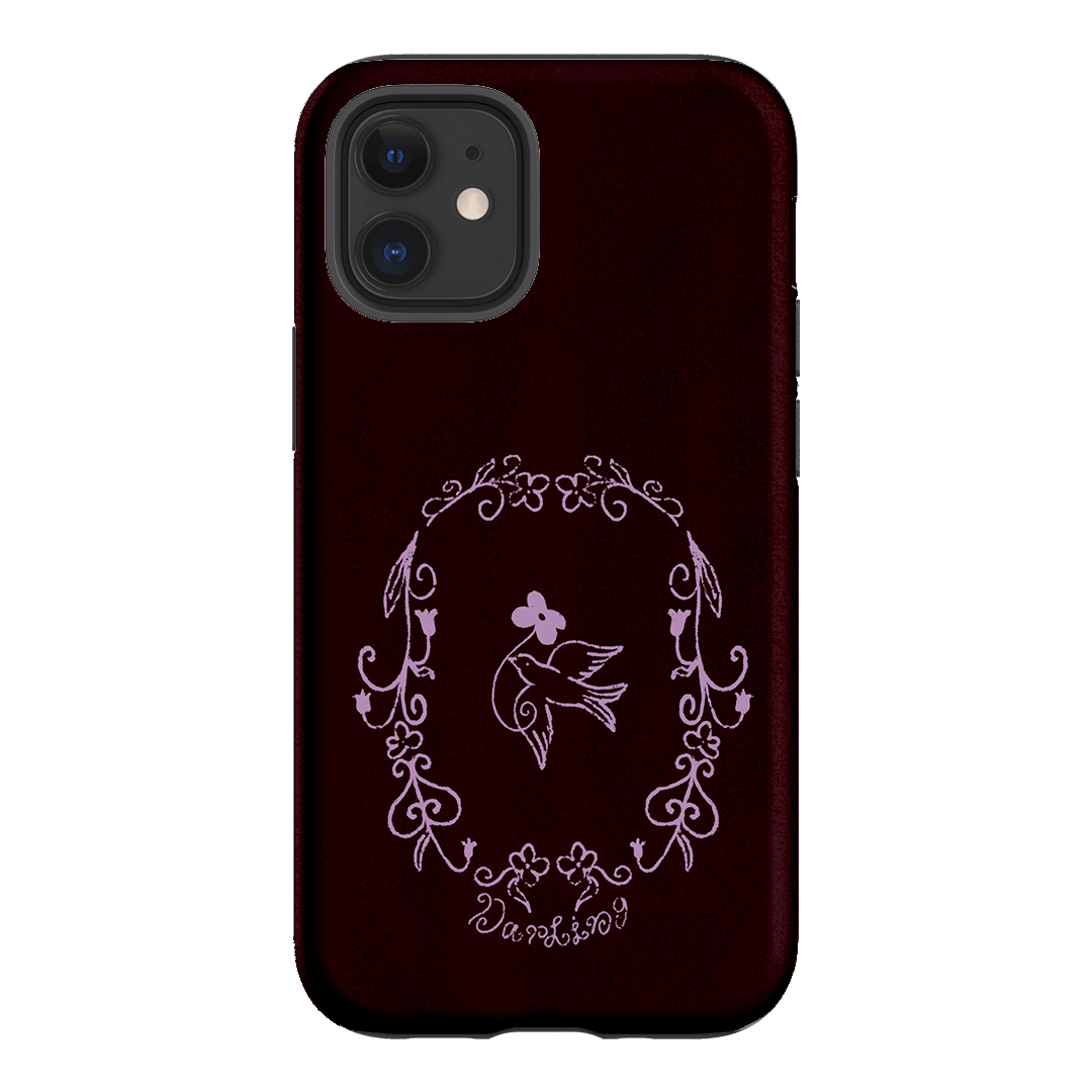 Darling Burgundy Printed Phone Cases by The Dairy - The Dairy