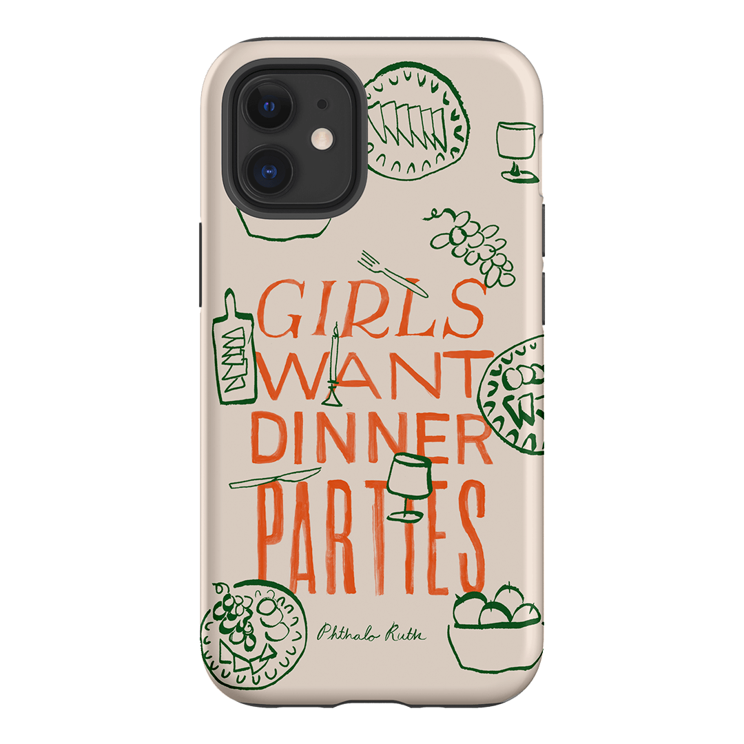 Dinner Parties Printed Phone Cases iPhone 12 Mini / Armoured by Phthalo Ruth - The Dairy