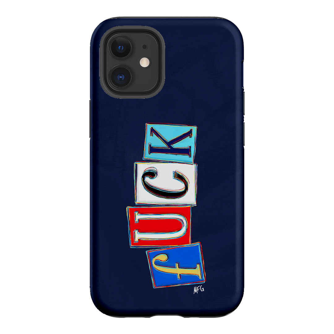 Lil Fcks Blue Printed Phone Cases iPhone 12 Mini / Armoured by Margarbs Art - The Dairy