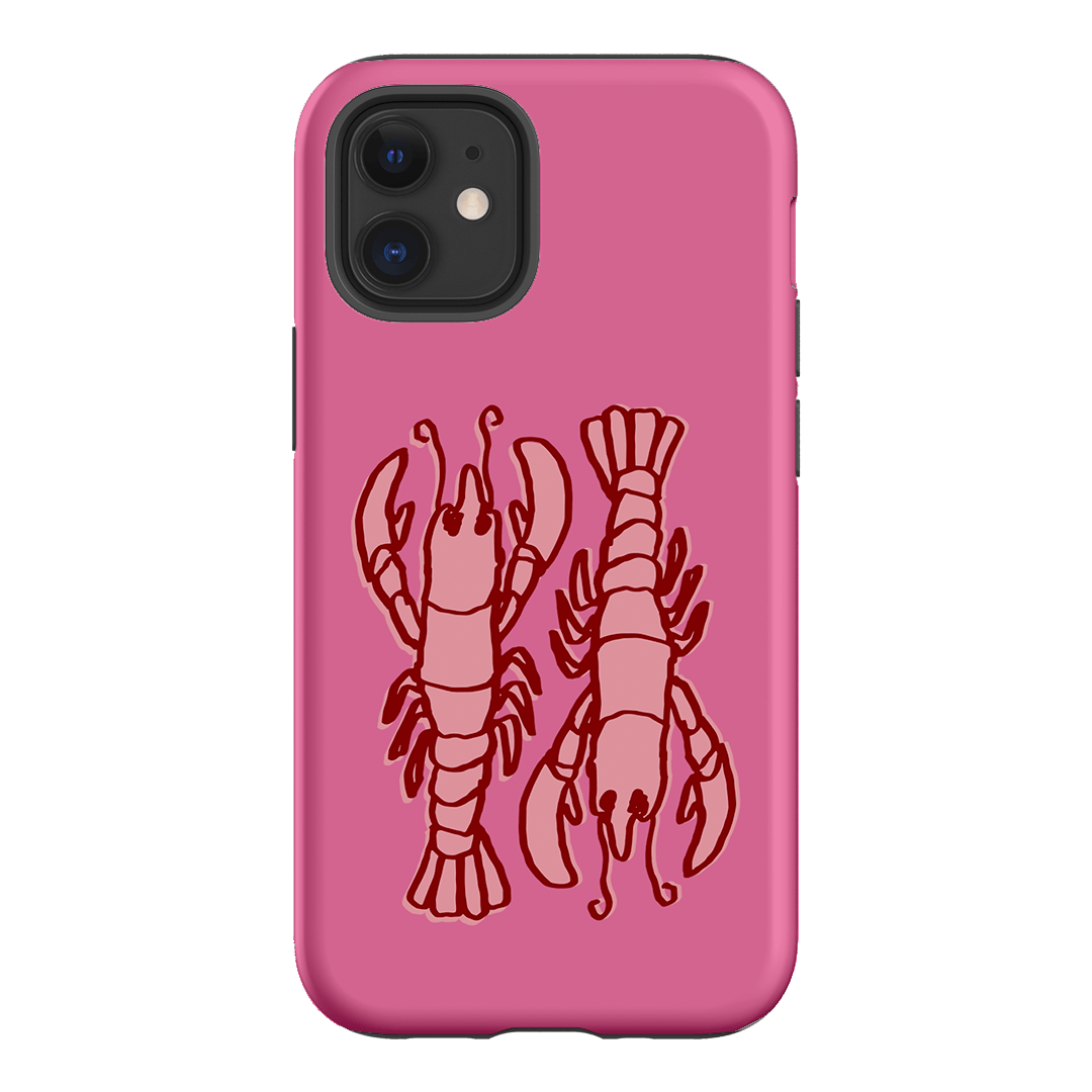 Lobster Love Pink Printed Phone Cases iPhone 12 Mini / Armoured by The Dairy - The Dairy