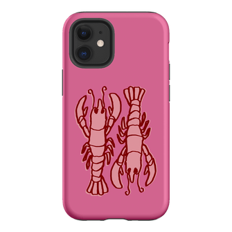 Lobster Love Pink Printed Phone Cases iPhone 12 Mini / Armoured by The Dairy - The Dairy