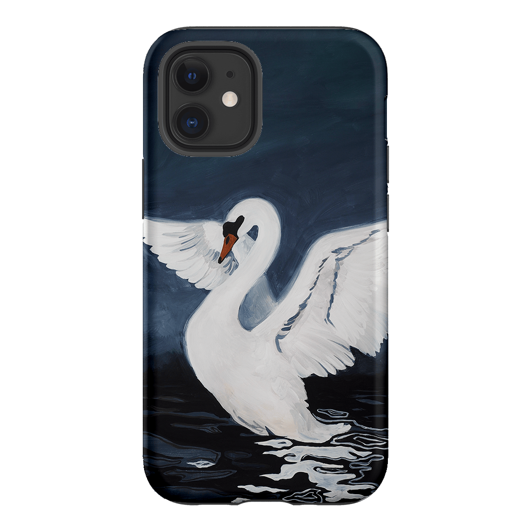 Midnight Swan Printed Phone Cases iPhone 12 Mini / Armoured by Lisa Hu - The Dairy