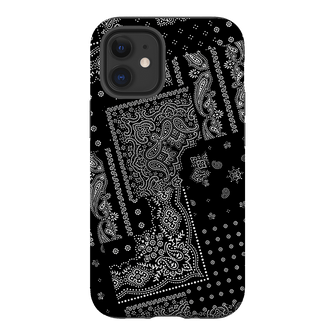 Paisley Noir Printed Phone Cases iPhone 12 Mini / Armoured by The Dairy - The Dairy