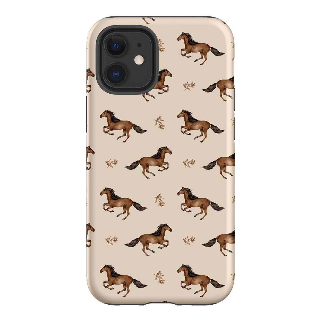 Running Horse Printed Phone Cases iPhone 12 Mini / Armoured by Kasiags Art - The Dairy