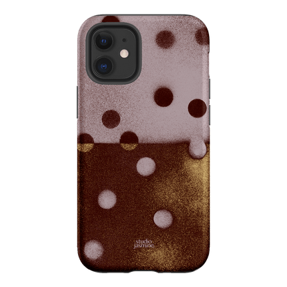Rust Polka Dot Printed Phone Cases iPhone 12 Mini / Armoured by Jasmine Dowling - The Dairy