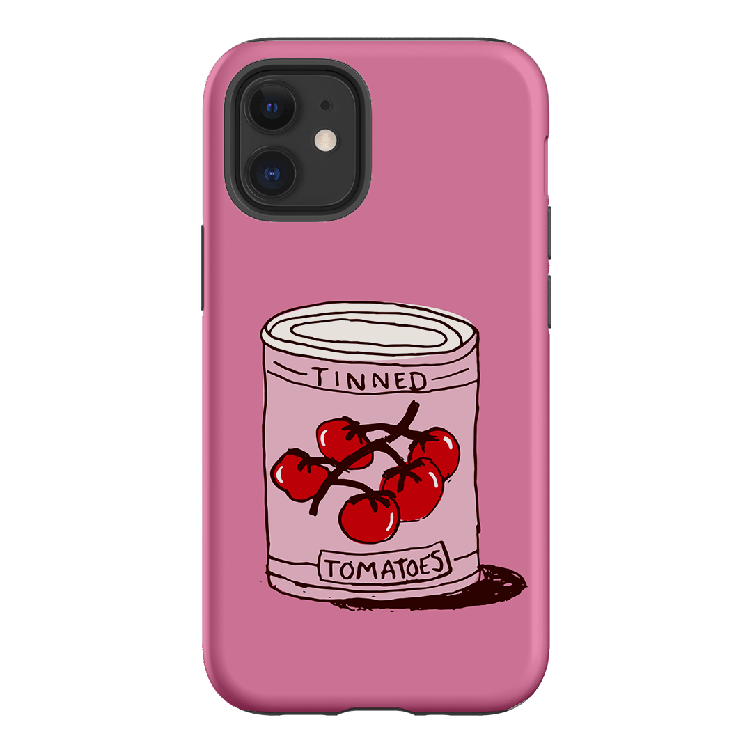 Saucy Pink Printed Phone Cases iPhone 12 Mini / Armoured by The Dairy - The Dairy