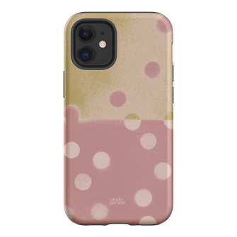 Strawberry Polka Dot Printed Phone Cases iPhone 12 Mini / Armoured by Jasmine Dowling - The Dairy