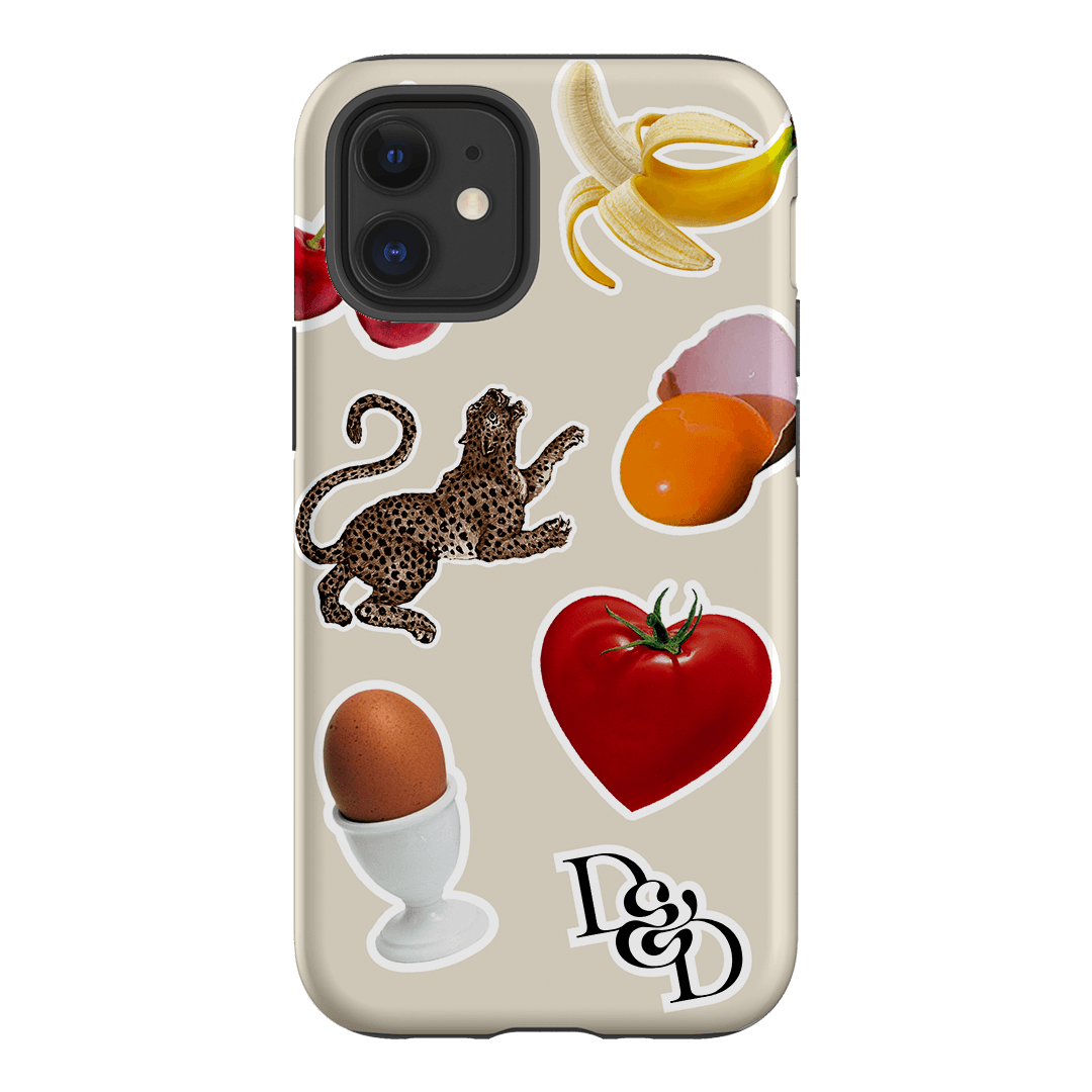 Sunday Stickers Cream Printed Phone Cases iPhone 12 Mini / Armoured by Desmond & Dempsey - The Dairy