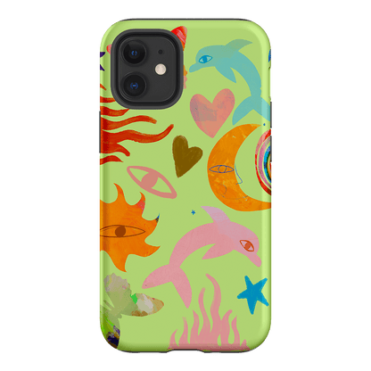 Tattoos Green Printed Phone Cases iPhone 12 Mini / Armoured by Kate Eliza - The Dairy