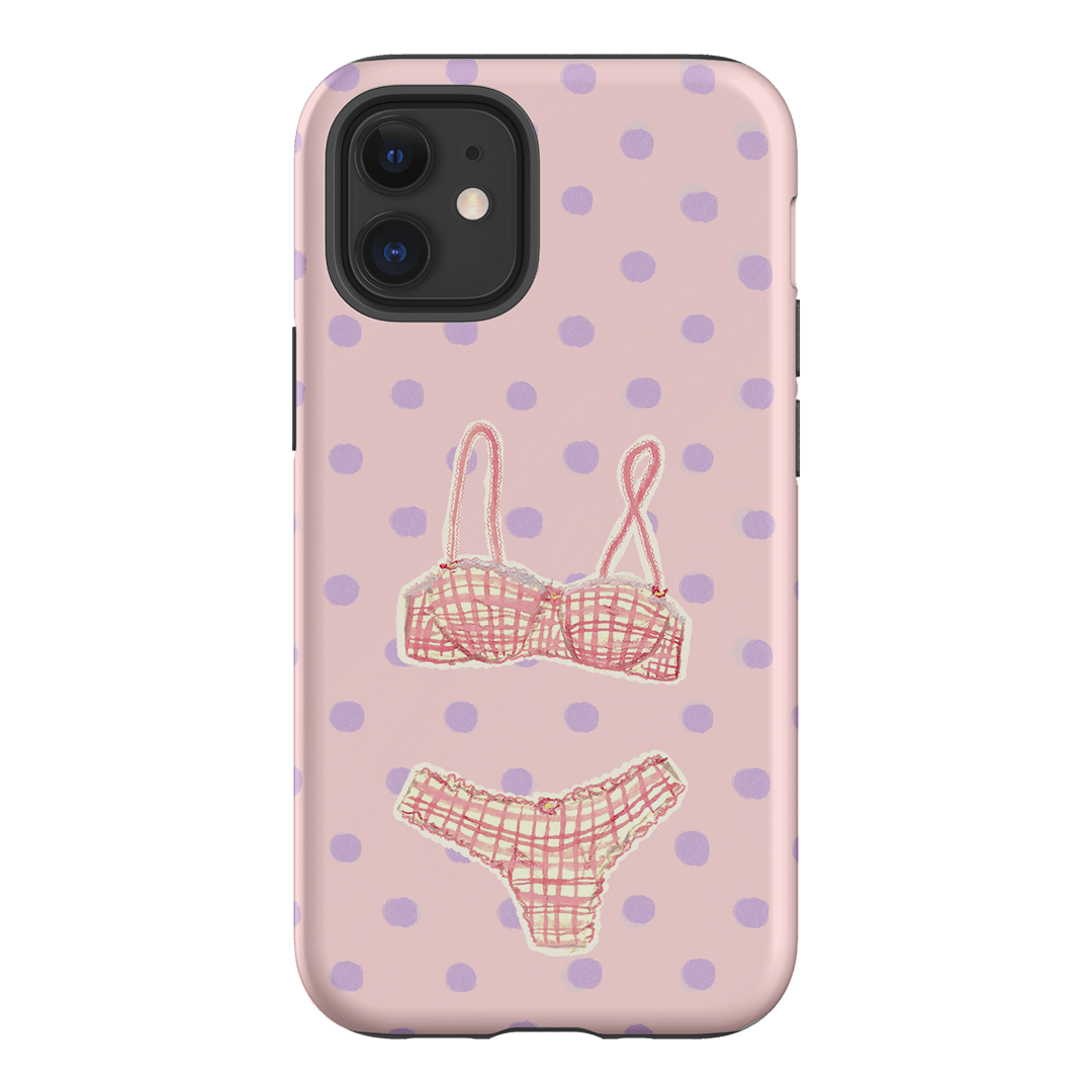 Vintage Gingham Printed Phone Cases iPhone 12 Mini / Armoured by Kayla Carr - The Dairy