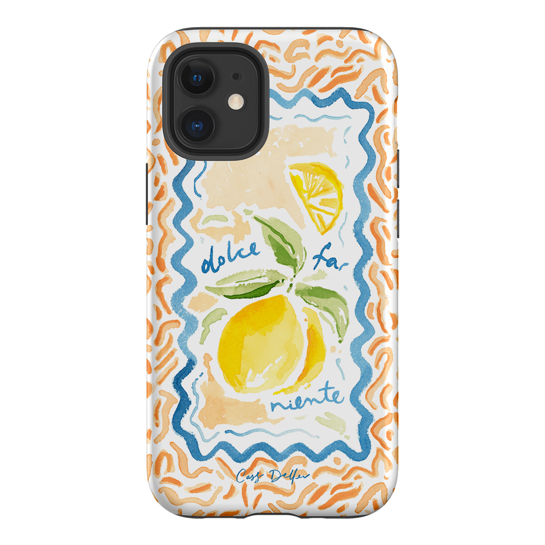 Dolce Far Niente Printed Phone Cases iPhone 12 Mini / Armoured by Cass Deller - The Dairy