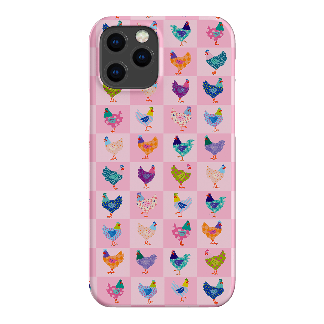 Checkered Chickens Printed Phone Cases iPhone 12 Pro / Snap by Kayla Henley - The Dairy