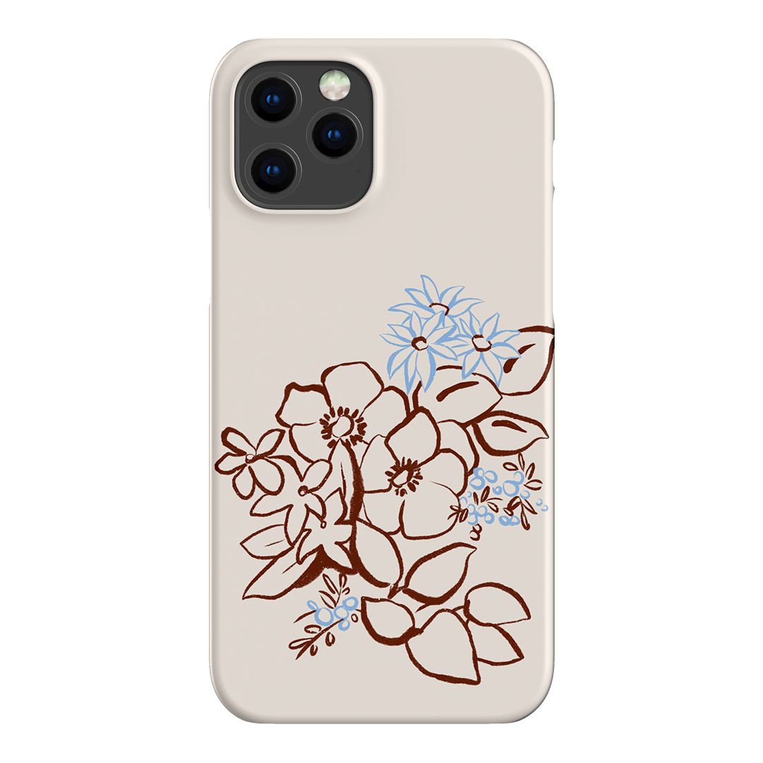 Cream Posy Printed Phone Cases iPhone 12 Pro / Snap by Typoflora - The Dairy