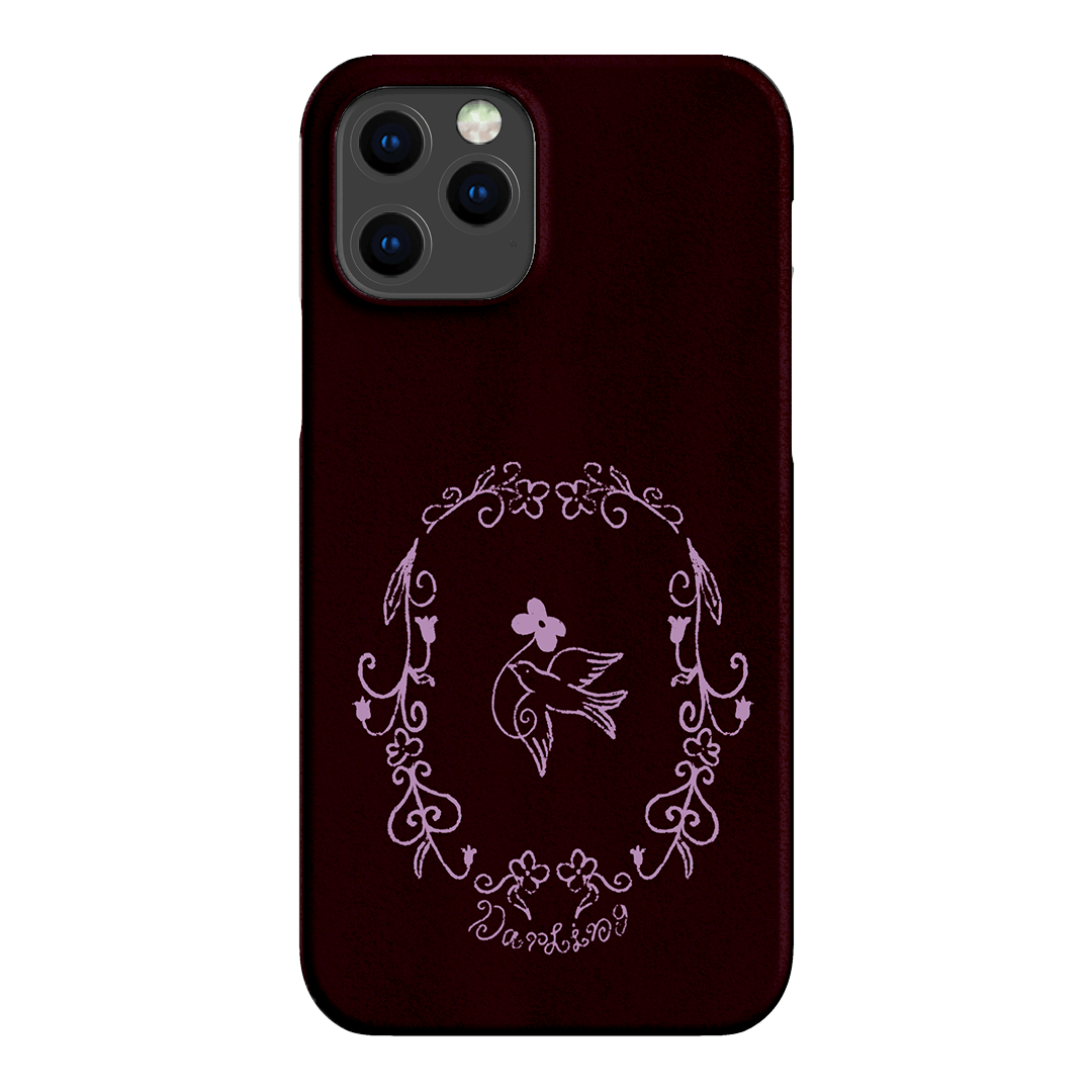 Darling Burgundy Printed Phone Cases by The Dairy - The Dairy