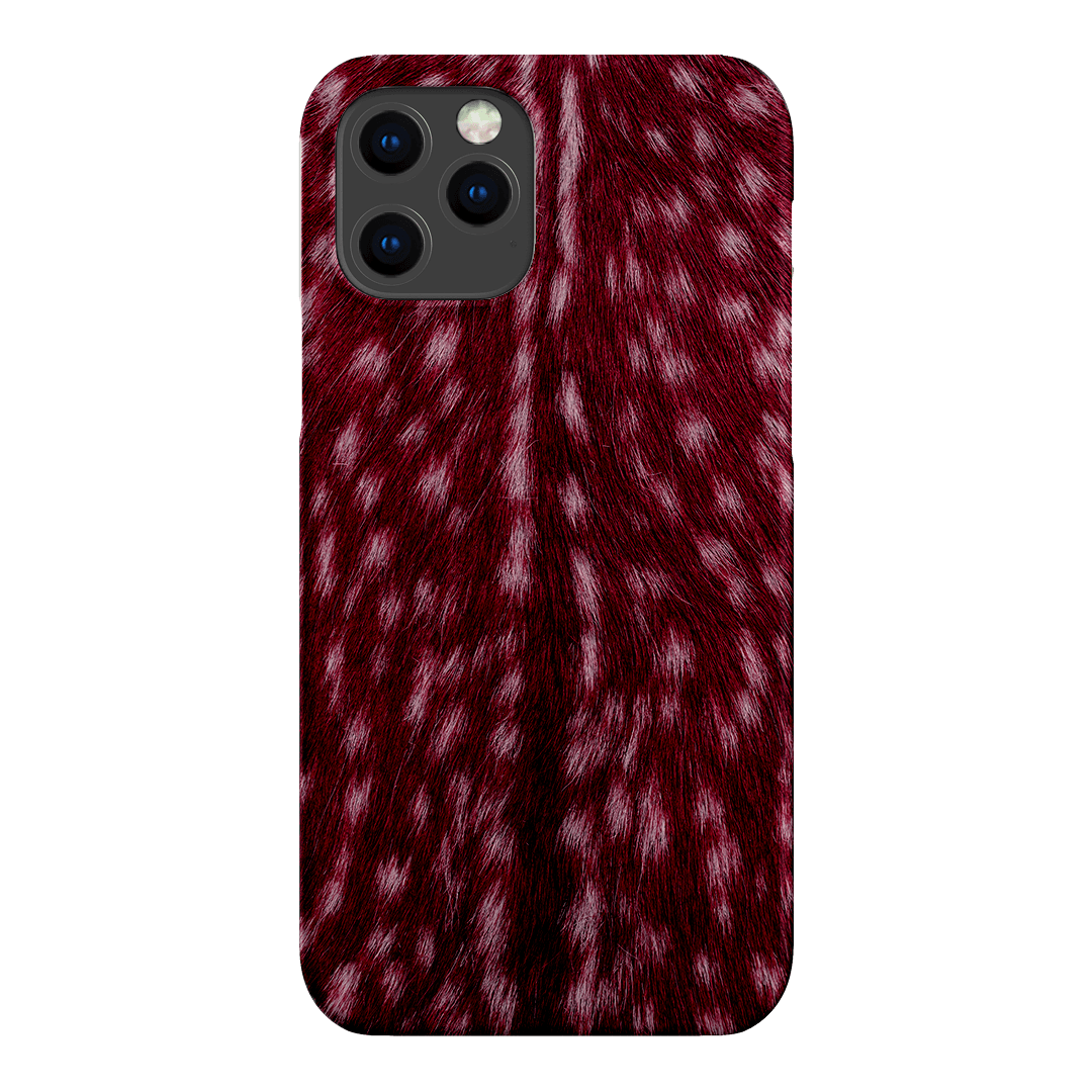Fawn Burgundy Printed Phone Cases iPhone 12 Pro / Snap by The Dairy - The Dairy