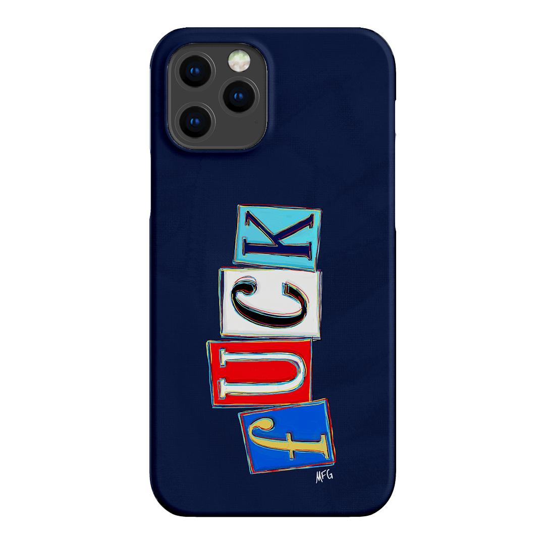 Lil Fcks Blue Printed Phone Cases iPhone 12 Pro / Snap by Margarbs Art - The Dairy