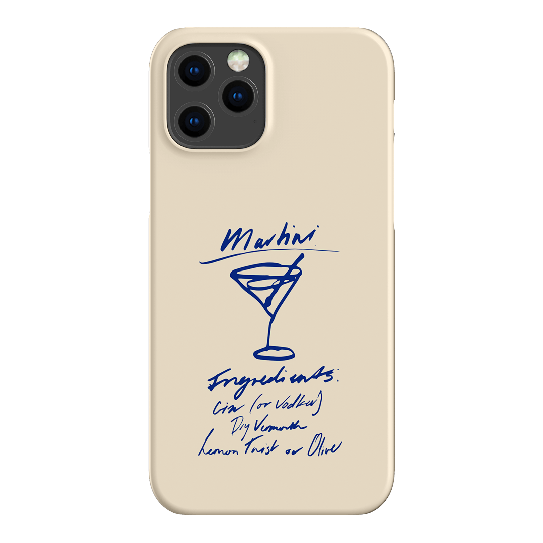 Martini Mood Cream Printed Phone Cases iPhone 12 Pro / Snap by The Dairy - The Dairy