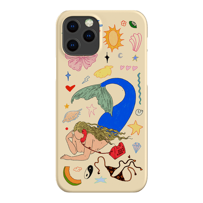 Mermaid Salad Cream Illustrated Phone Case | The Dairy