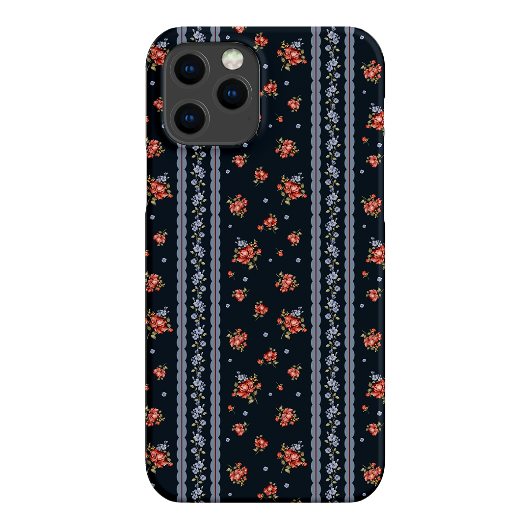 Midnight Stripe Printed Phone Cases iPhone 12 Pro / Snap by Kasiags Art - The Dairy