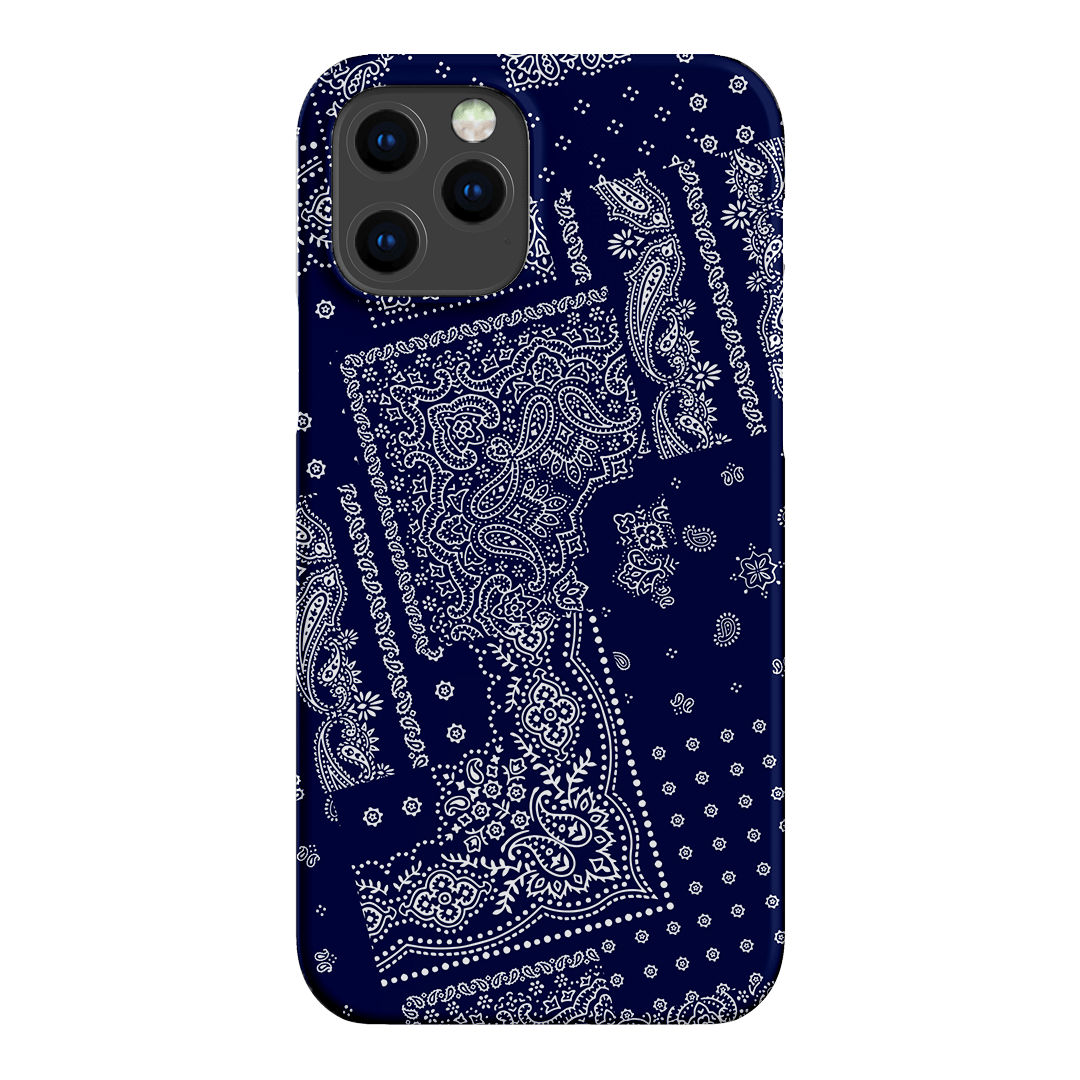 Paisley Indigo Printed Phone Cases iPhone 12 Pro / Snap by The Dairy - The Dairy
