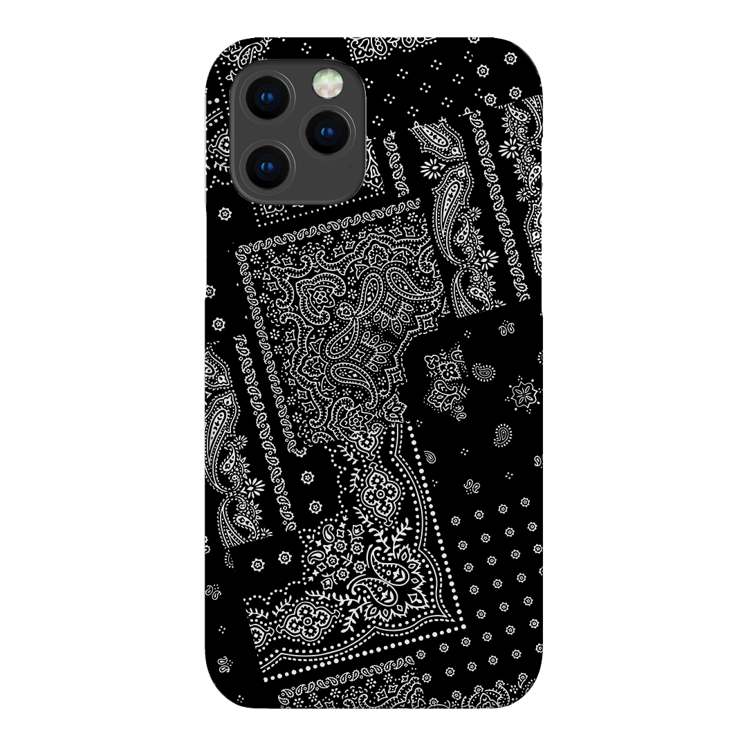 Paisley Noir Printed Phone Cases iPhone 12 Pro / Snap by The Dairy - The Dairy