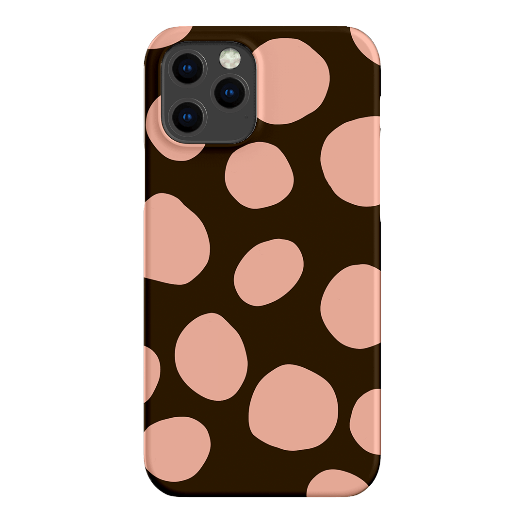 Pebbles Chocolate Pink Printed Phone Cases iPhone 12 Pro / Snap by Veronica Tucker - The Dairy