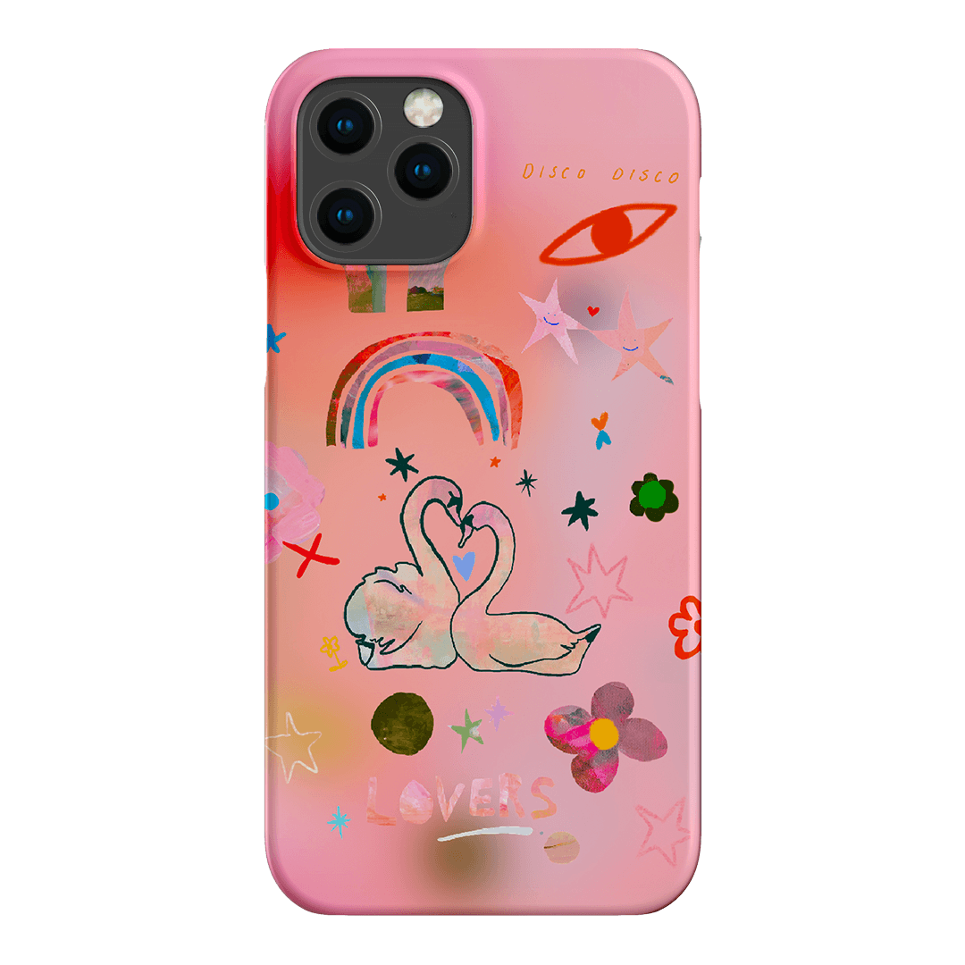 Pink Swan Printed Phone Cases iPhone 12 Pro / Snap by Kate Eliza - The Dairy