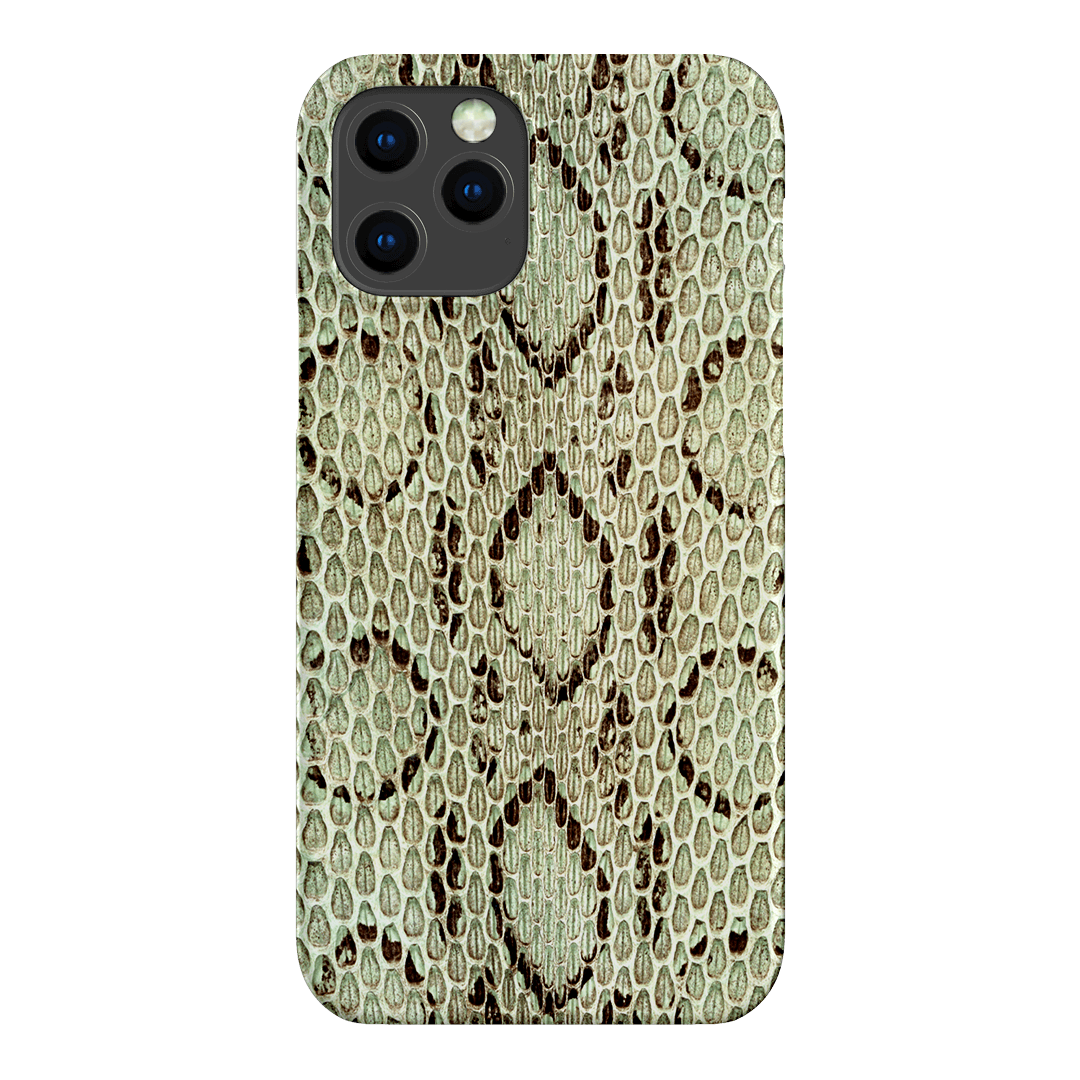 Pistachio Python Printed Phone Cases iPhone 12 Pro / Snap by The Dairy - The Dairy