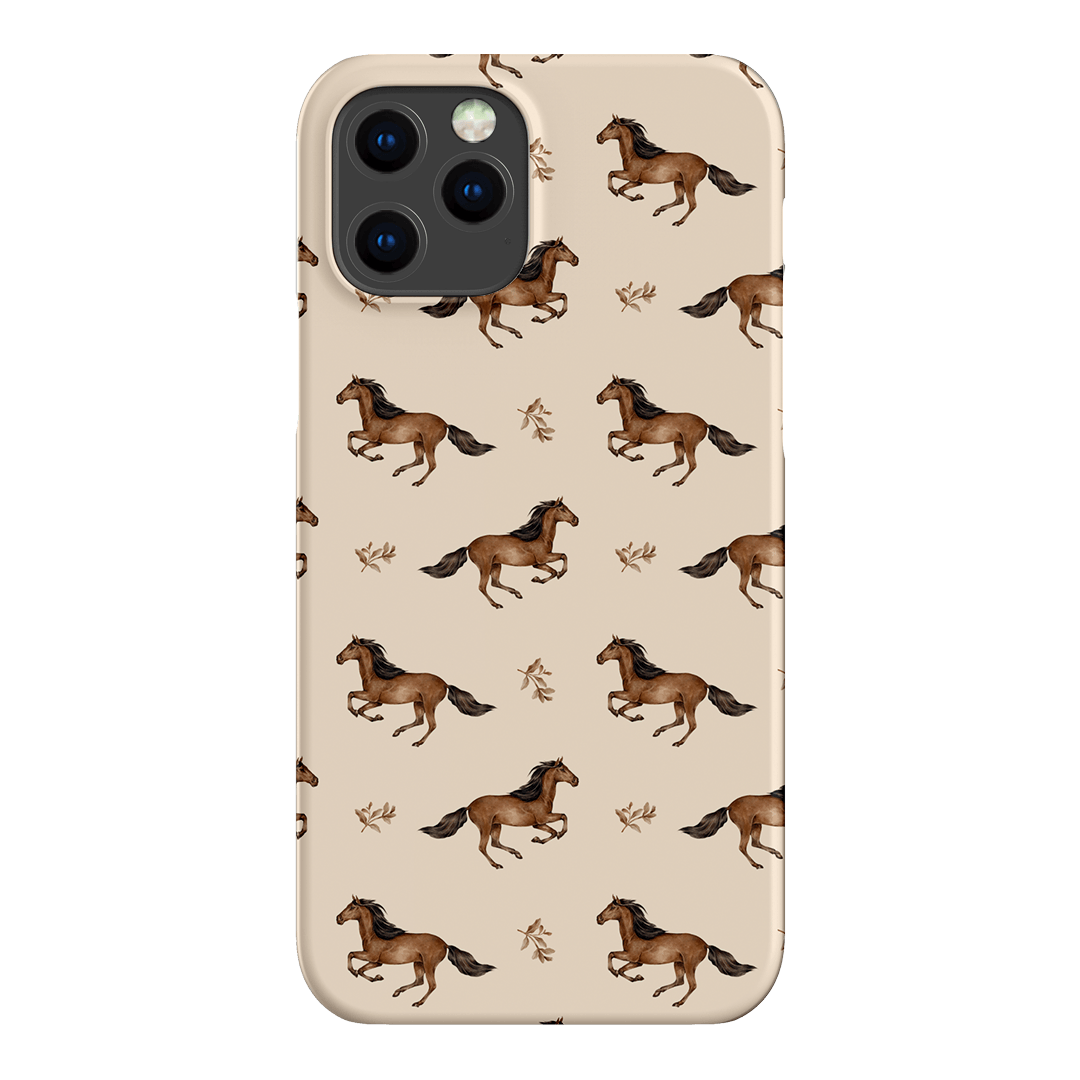 Running Horse Printed Phone Cases iPhone 12 Pro / Snap by Kasiags Art - The Dairy
