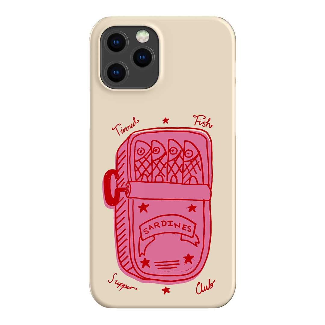 Sardine Social Red Printed Phone Cases iPhone 12 Pro / Snap by The Dairy - The Dairy