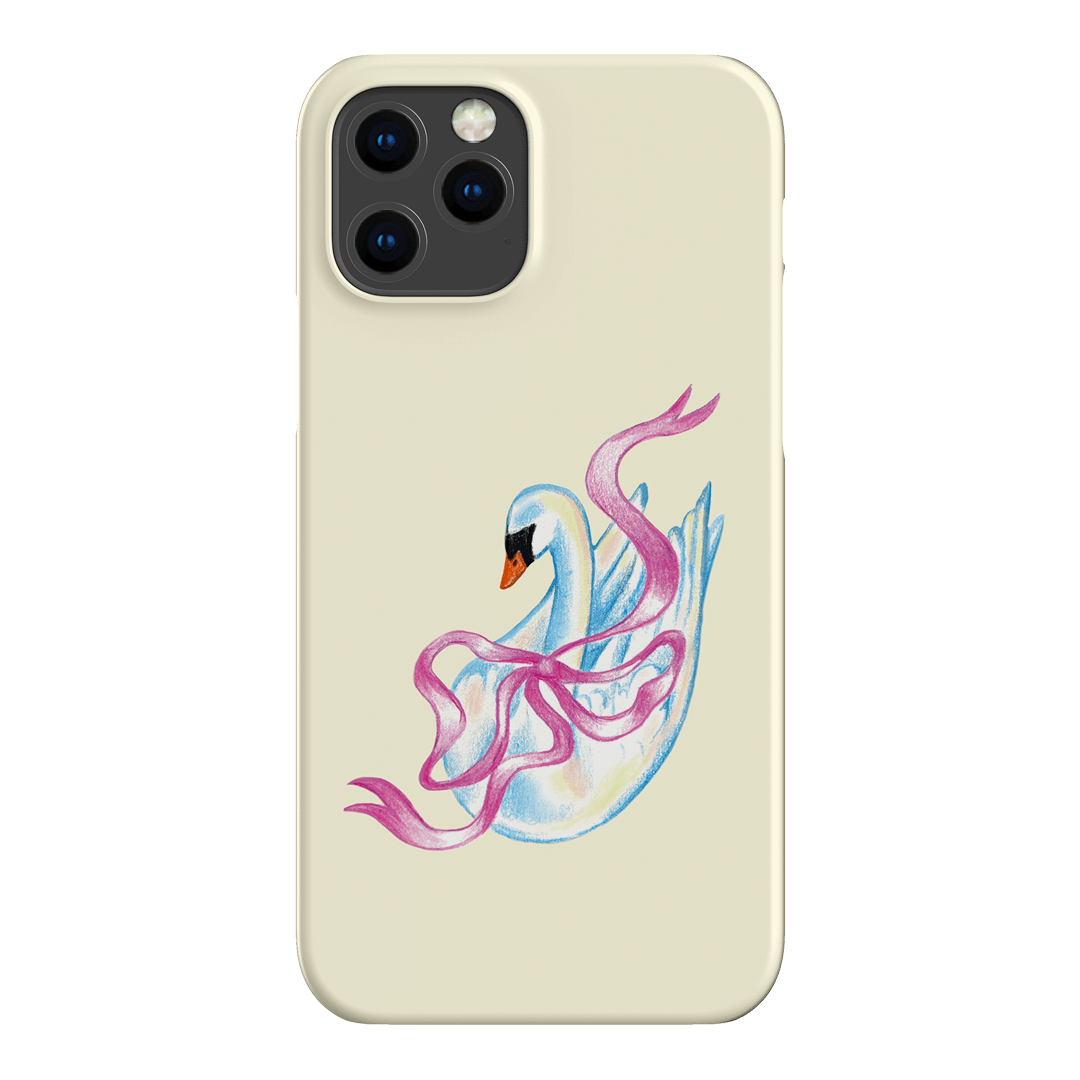 Satin Swan Printed Phone Cases iPhone 12 Pro / Snap by Femke Studio - The Dairy