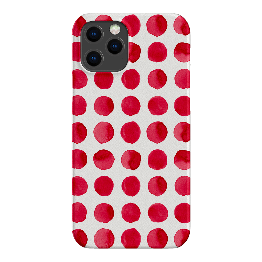 Spots in Red Printed Phone Cases by The Dairy - The Dairy