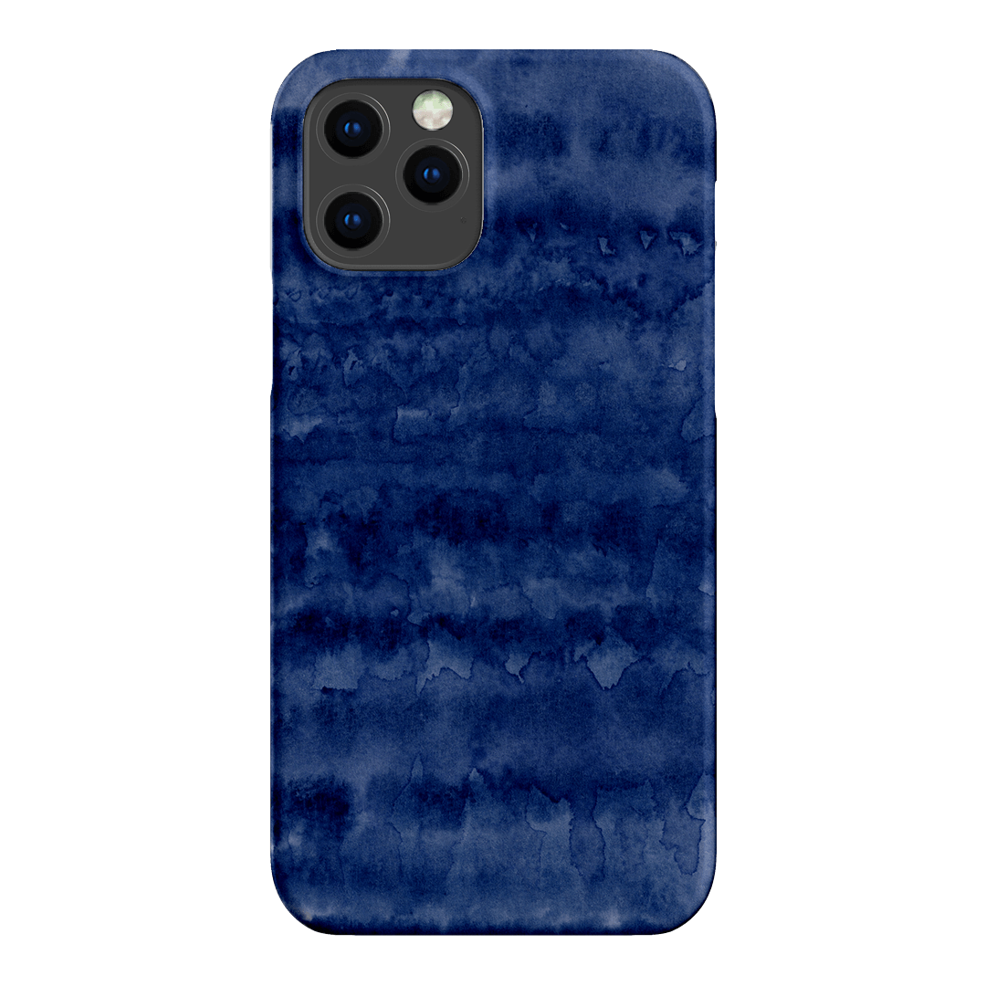 Watercolour Stripes Navy Printed Phone Cases iPhone 12 Pro / Snap by The Dairy - The Dairy