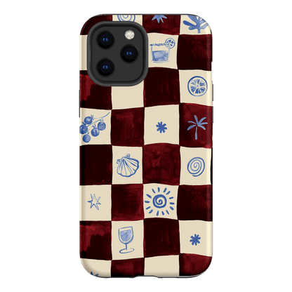 Afternoon Mezze Maroon Printed Phone Cases iPhone 12 Pro / Armoured by Charlie Taylor - The Dairy