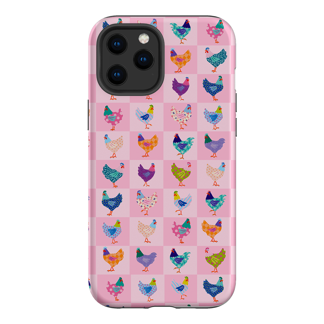 Checkered Chickens Printed Phone Cases iPhone 12 Pro / Armoured by Kayla Henley - The Dairy