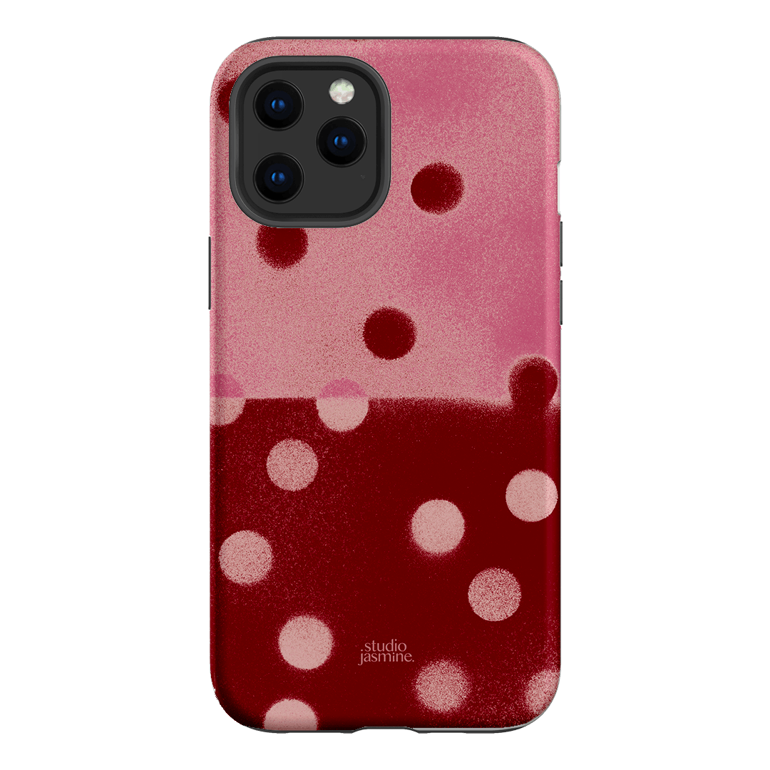 Cherry Polka Dot Printed Phone Cases iPhone 12 Pro / Armoured by Jasmine Dowling - The Dairy