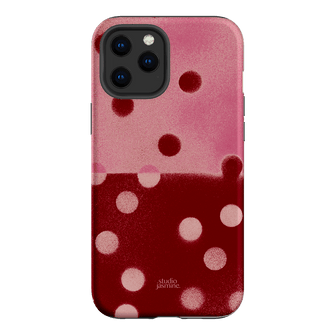 Cherry Polka Dot Printed Phone Cases iPhone 12 Pro / Armoured by Jasmine Dowling - The Dairy